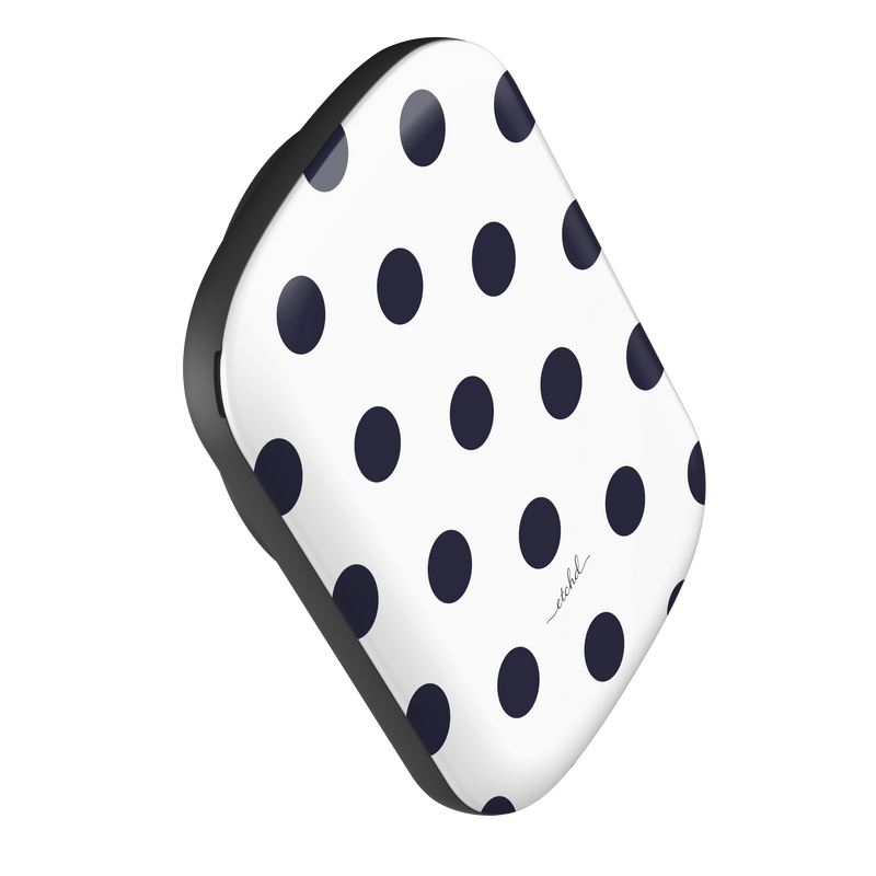 Navy And White Polka Dot Magnetic Powerbank by etchd, view 3