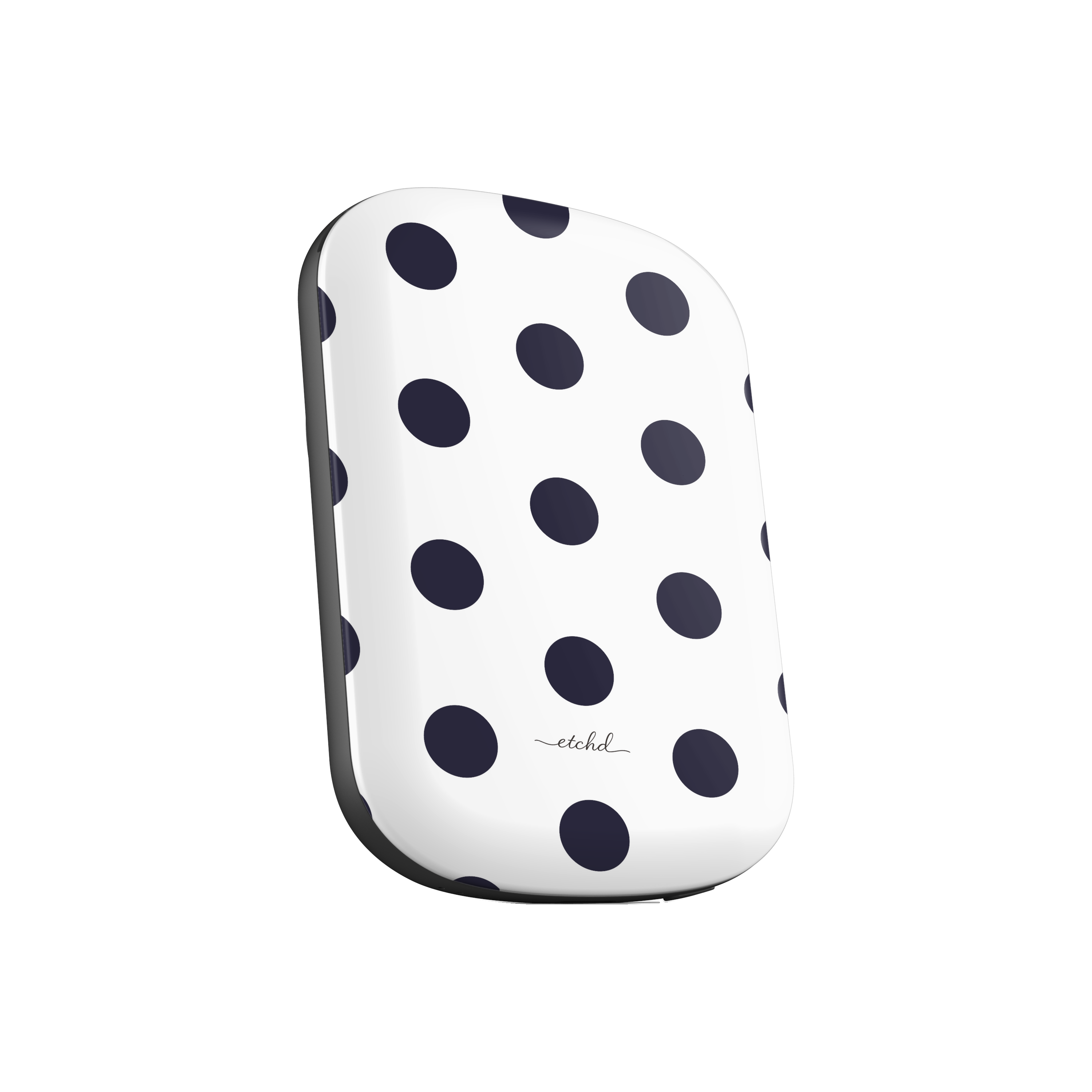 Navy & White Polka Dot Magnetic Powerbank by etchd, view 2