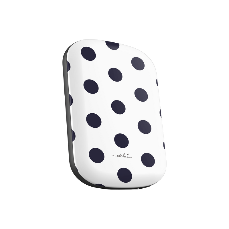 Navy And White Polka Dot Magnetic Powerbank by etchd, view 2