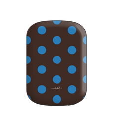 Cerulean And Espresso Polka Dot Magnetic Powerbank by etchd