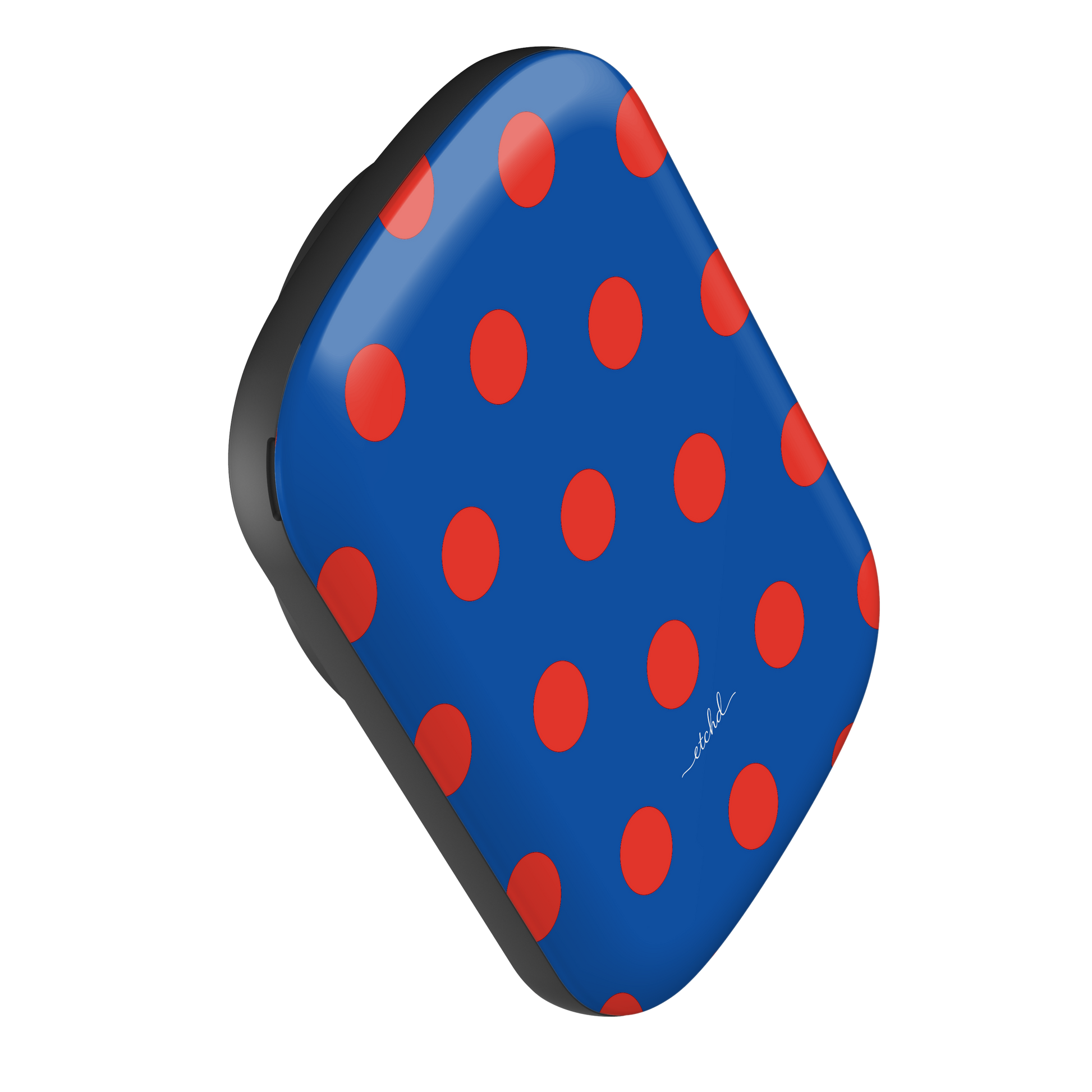 Poppy And Cobalt Polka Dot Magnetic Powerbank by etchd, view 3