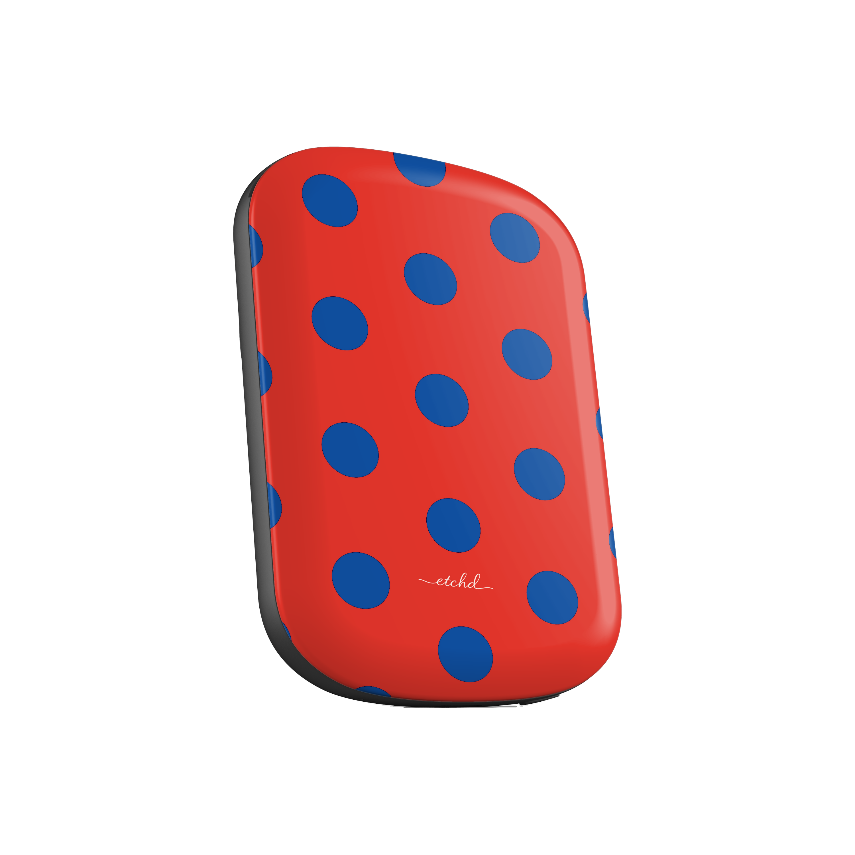 Cobalt & Poppy Polka Dot Magnetic Powerbank by etchd, view 2
