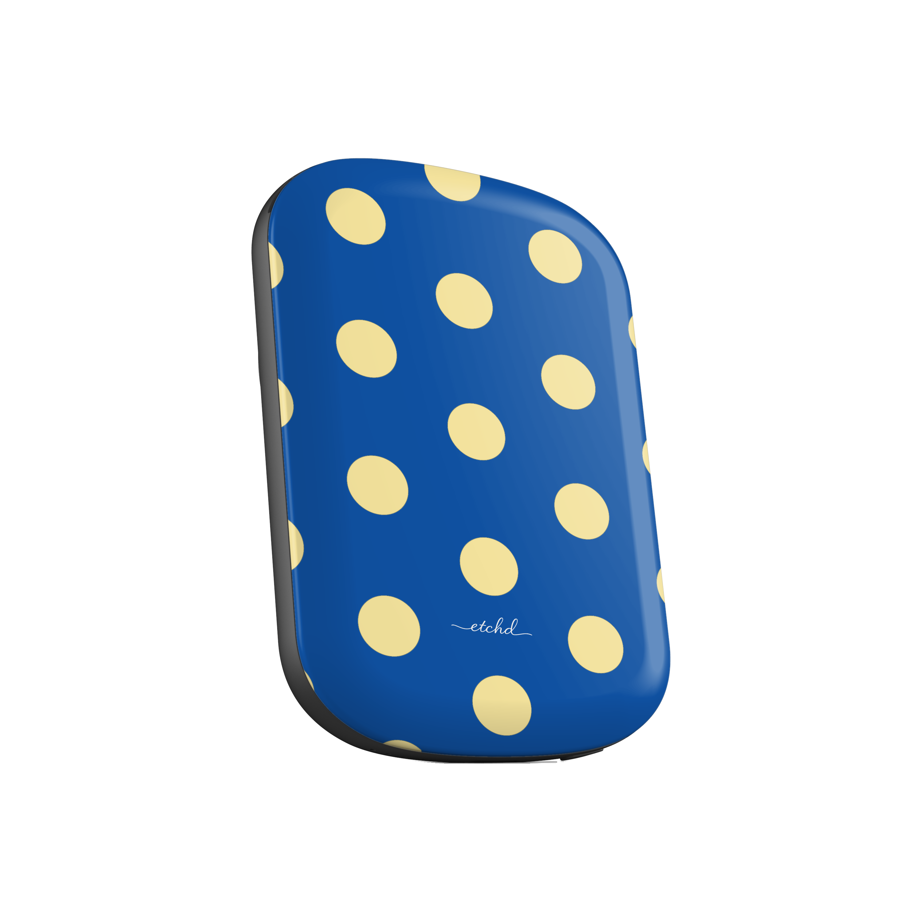 Butter & Cobalt Polka Dot Magnetic Powerbank by etchd, view 2