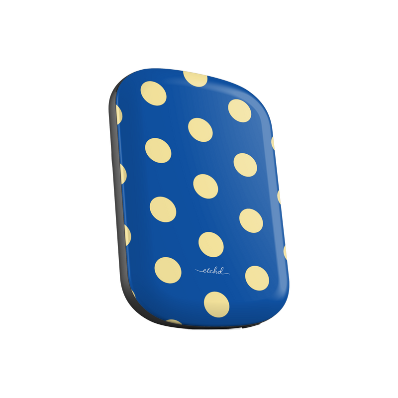 Butter And Cobalt Polka Dot Magnetic Powerbank by etchd, view 2