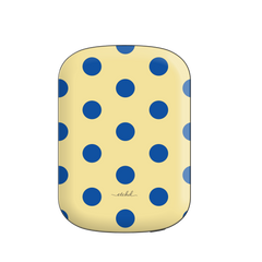 Cobalt And Butter Polka Dot Magnetic Powerbank by etchd