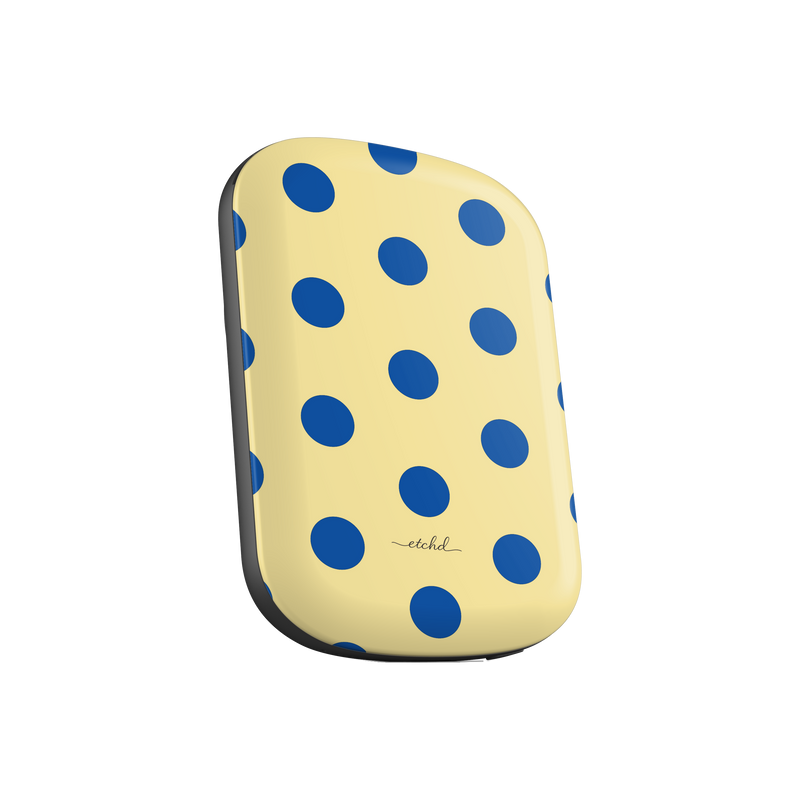 Cobalt And Butter Polka Dot Magnetic Powerbank by etchd, view 2