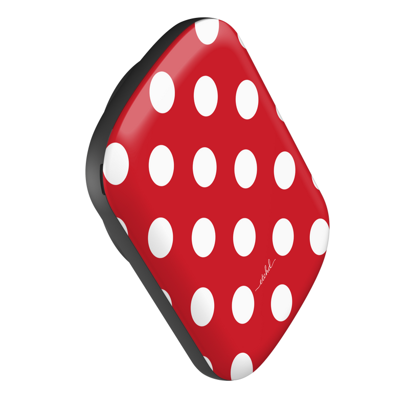 Classic Red Polka Dot Magnetic Powerbank by etchd, view 3