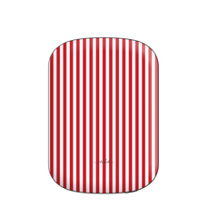Classic Red & White Striped Magnetic Powerbank by etchd