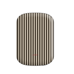 Cream & Brown Striped Magnetic Powerbank by etchd