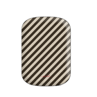 Cream & Brown Striped Diagonal Powerbank magnetico