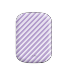 Lilac & Cream Striped Diagonal Batería externa magnética