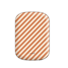 Terracotta & Cream Striped Diagonal Magnetic Powerbank