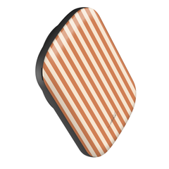 Terracotta & Cream Striped Batería externa magnética de etchd, vista 3