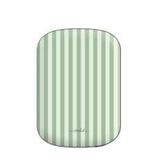 Sage & Cream Striped Batería externa magnética de etchd