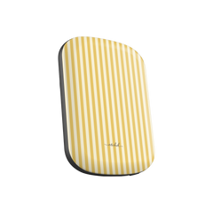 Butter & Cream Striped Magnetic Powerbank by etchd, view 2