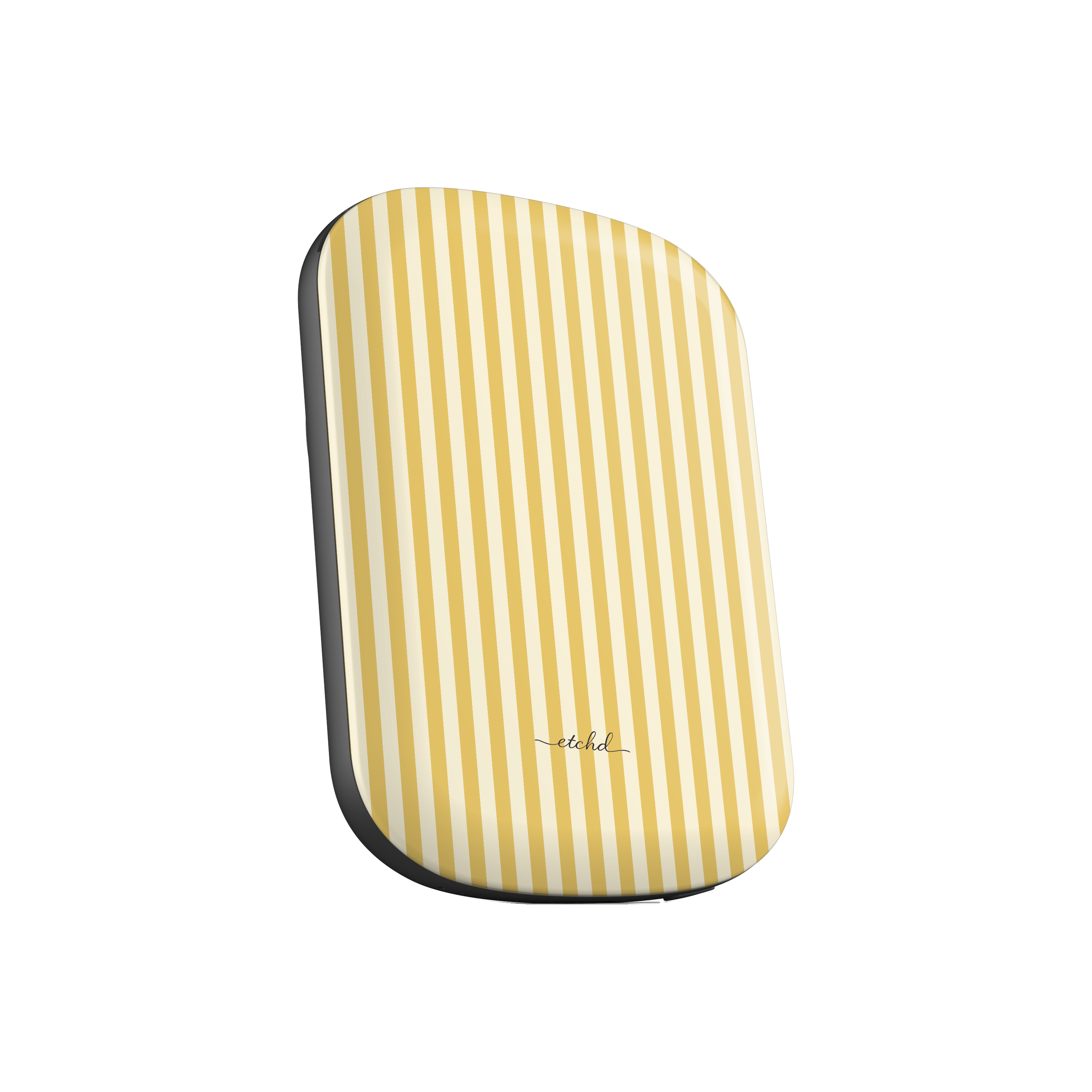 Butter & Cream Striped Magnetic Powerbank by etchd, view 2