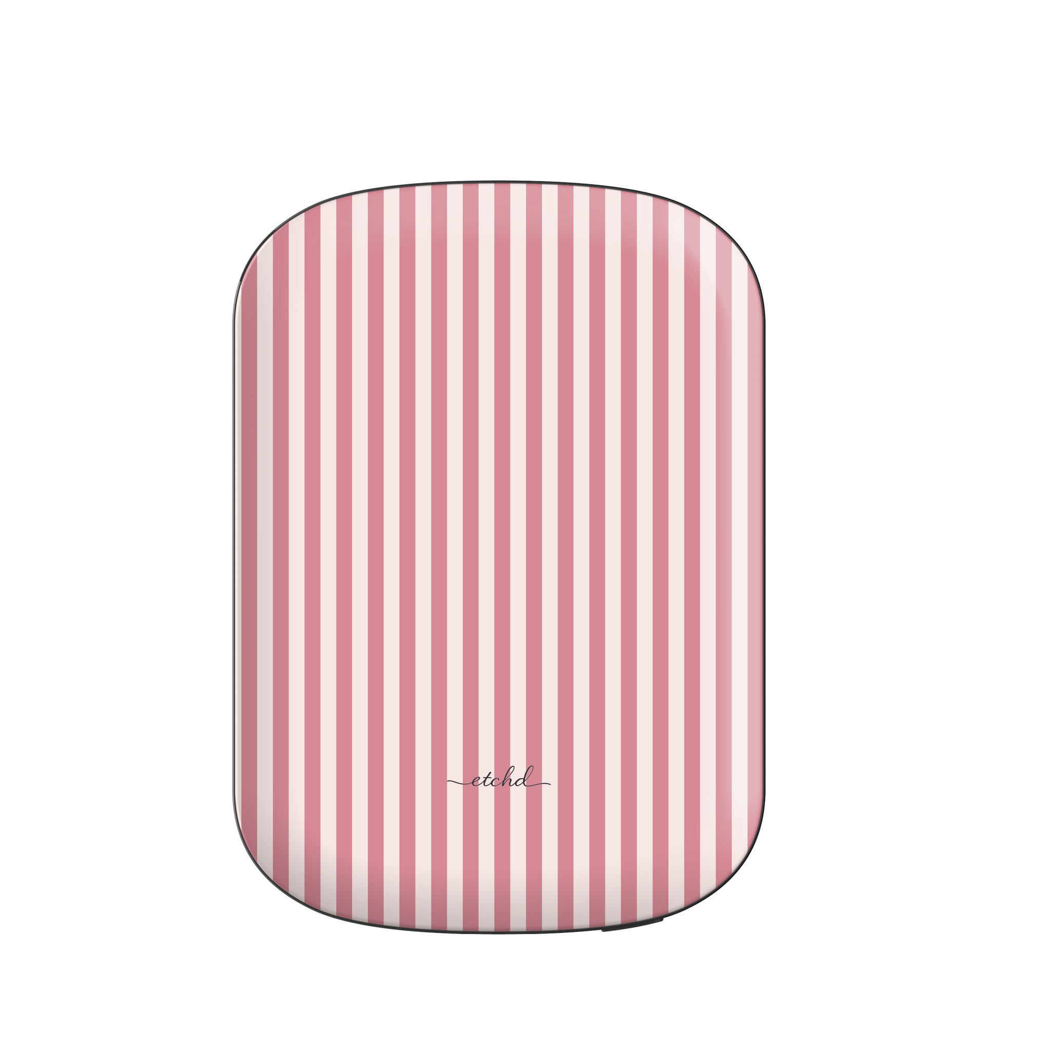 Blush & Cream Striped Magnetic Powerbank by etchd