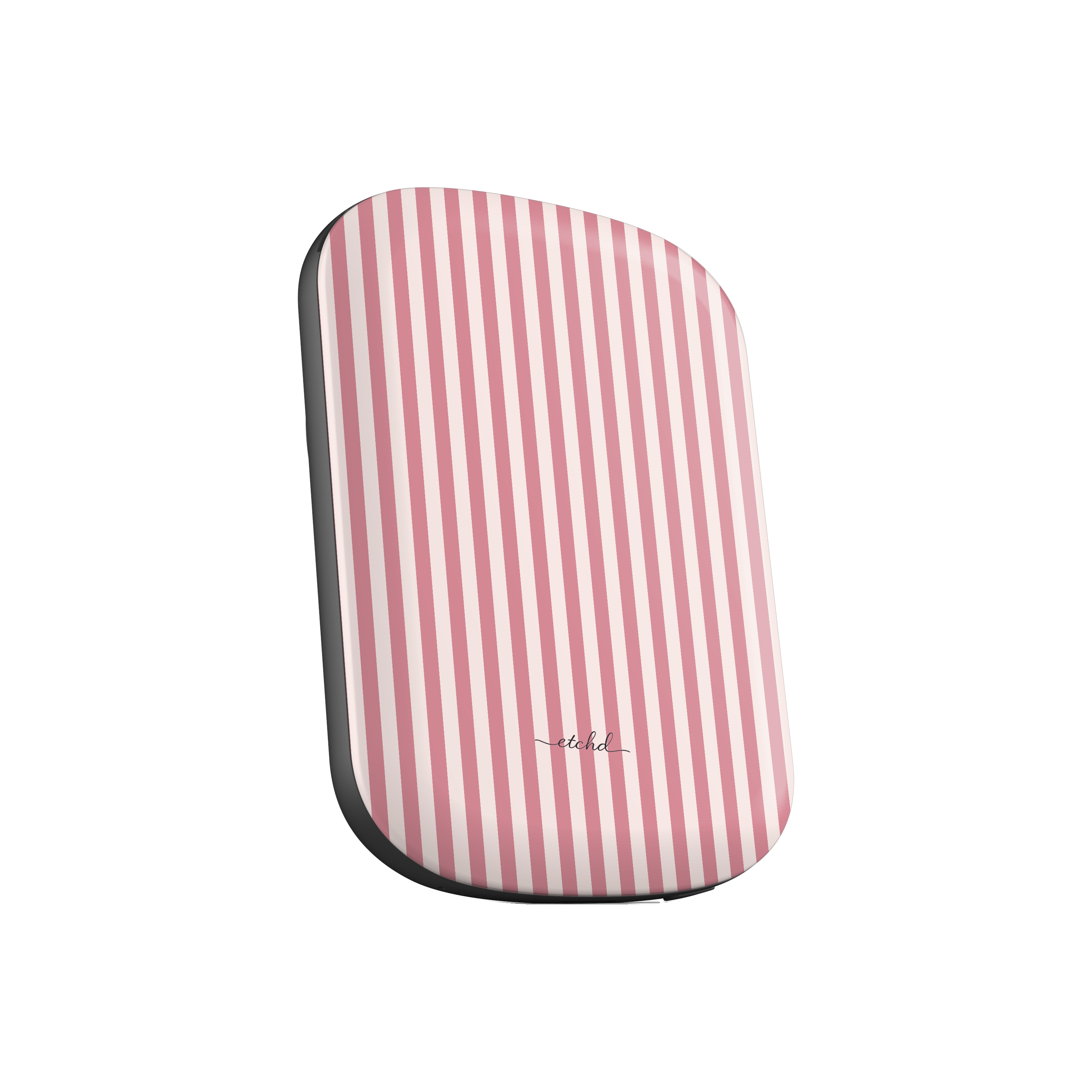 Blush & Cream Striped Magnetic Powerbank by etchd, view 2