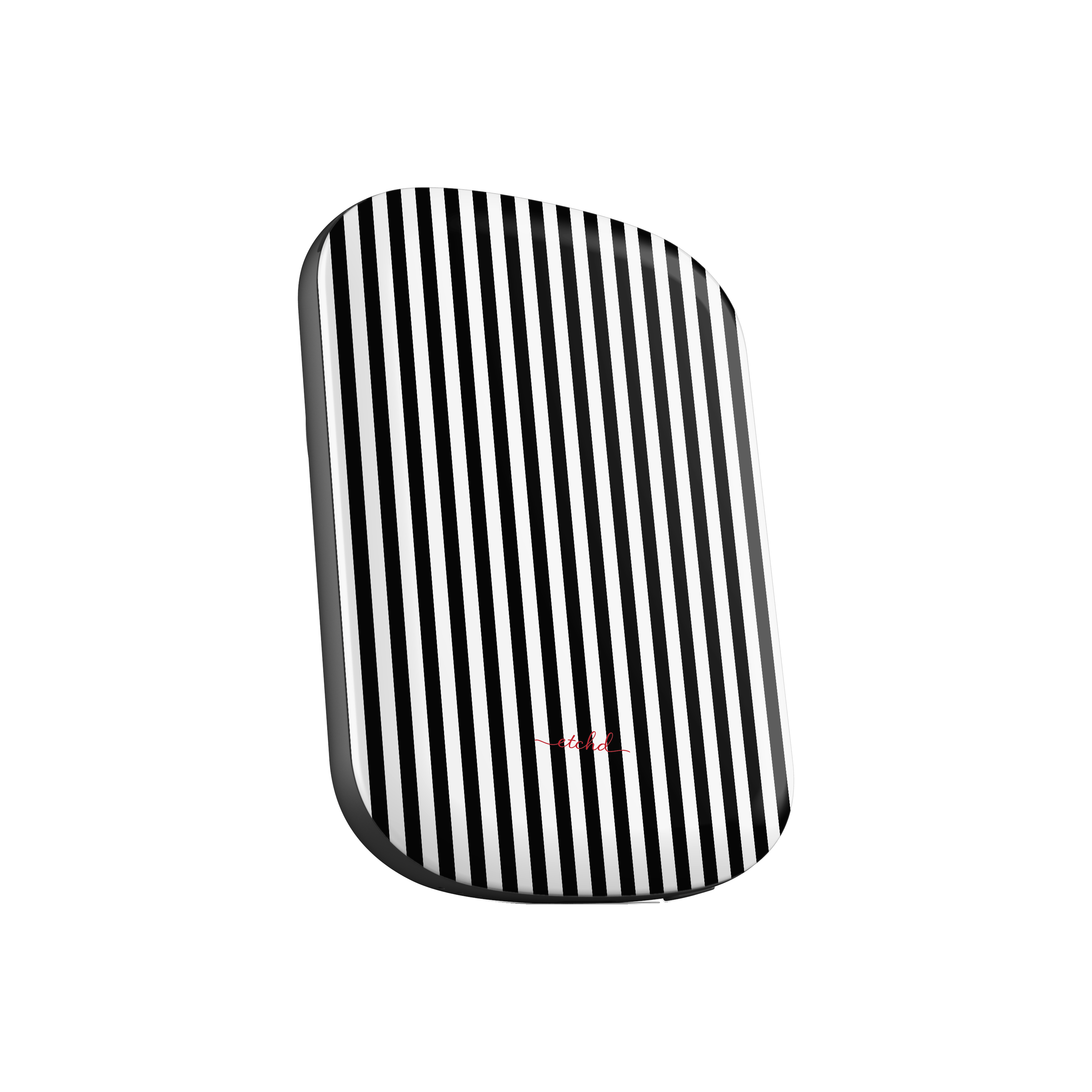 Black & White Striped Magnetic Powerbank by etchd, view 2