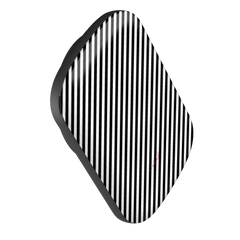 Black & White Striped Diagonal Magnetic Powerbank by etchd, view 3