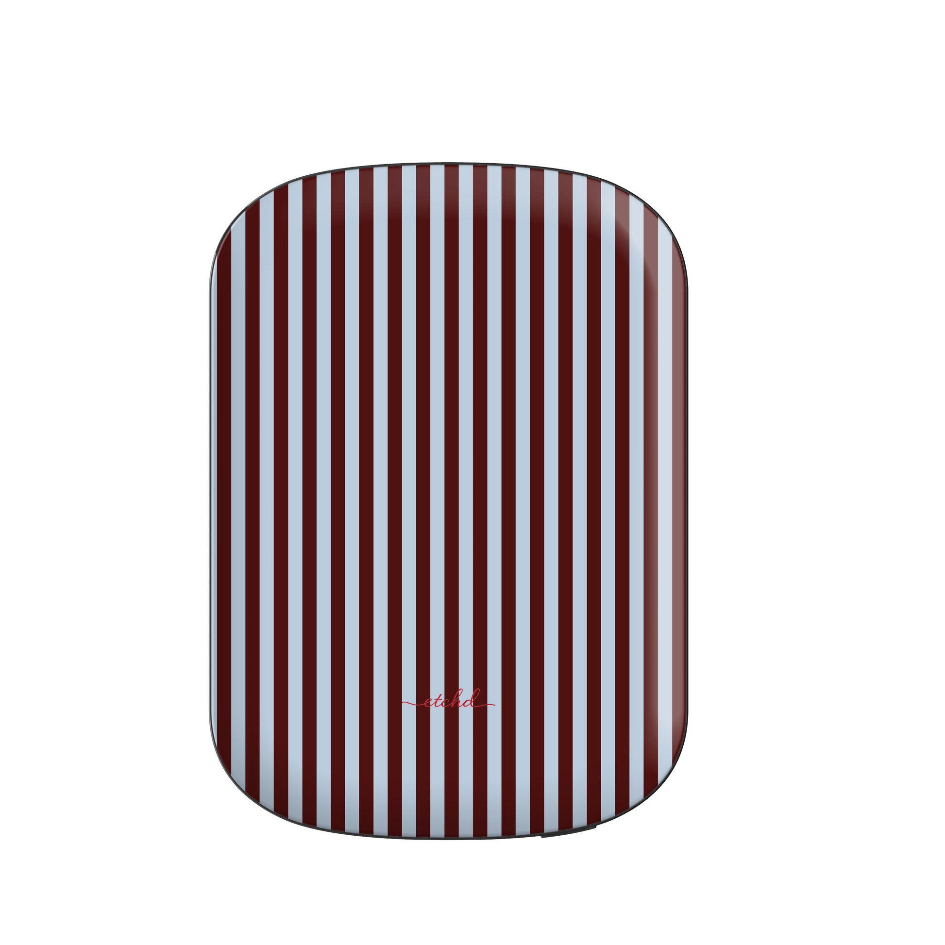 Blue & Cherry Striped Magnetic Powerbank by etchd