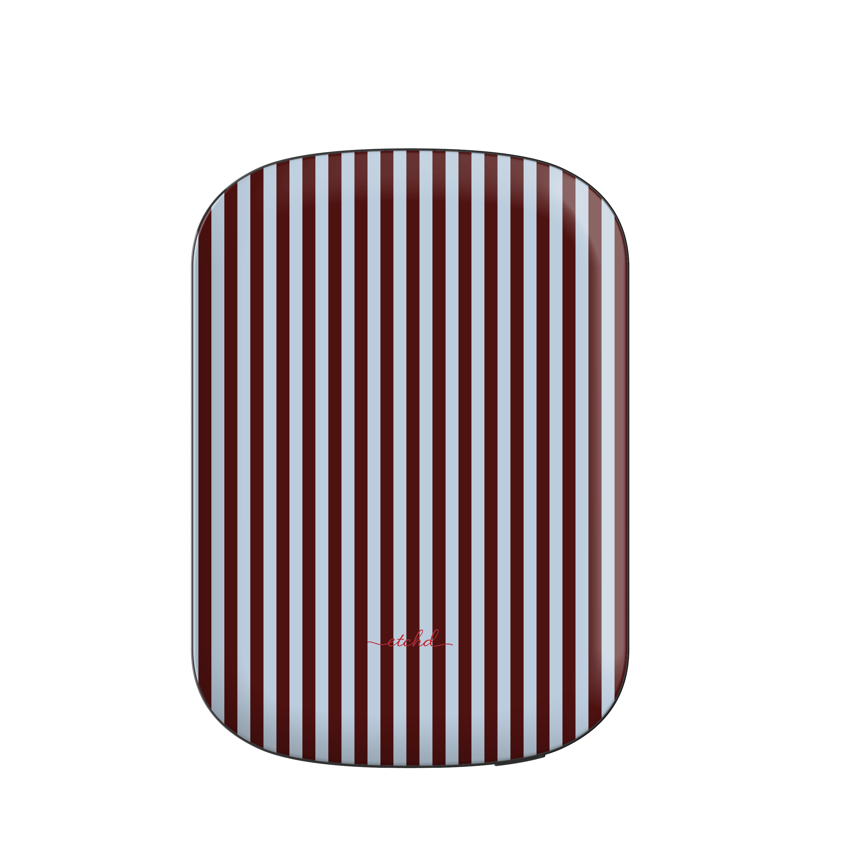 Blue & Cherry Striped Magnetic Powerbank by etchd