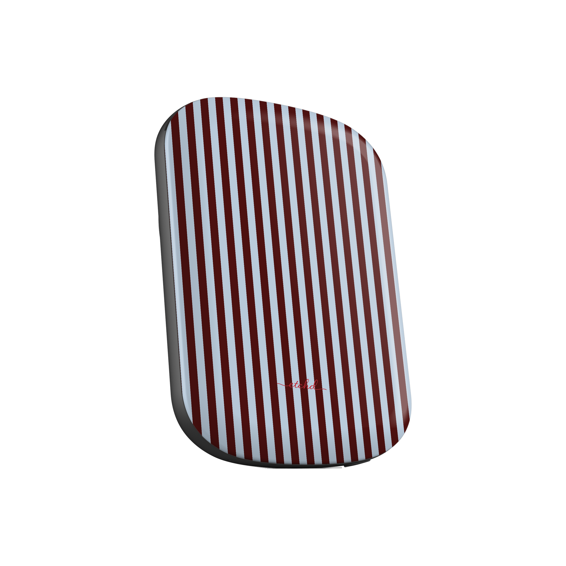 Blue & Cherry Striped Magnetic Powerbank by etchd, view 2