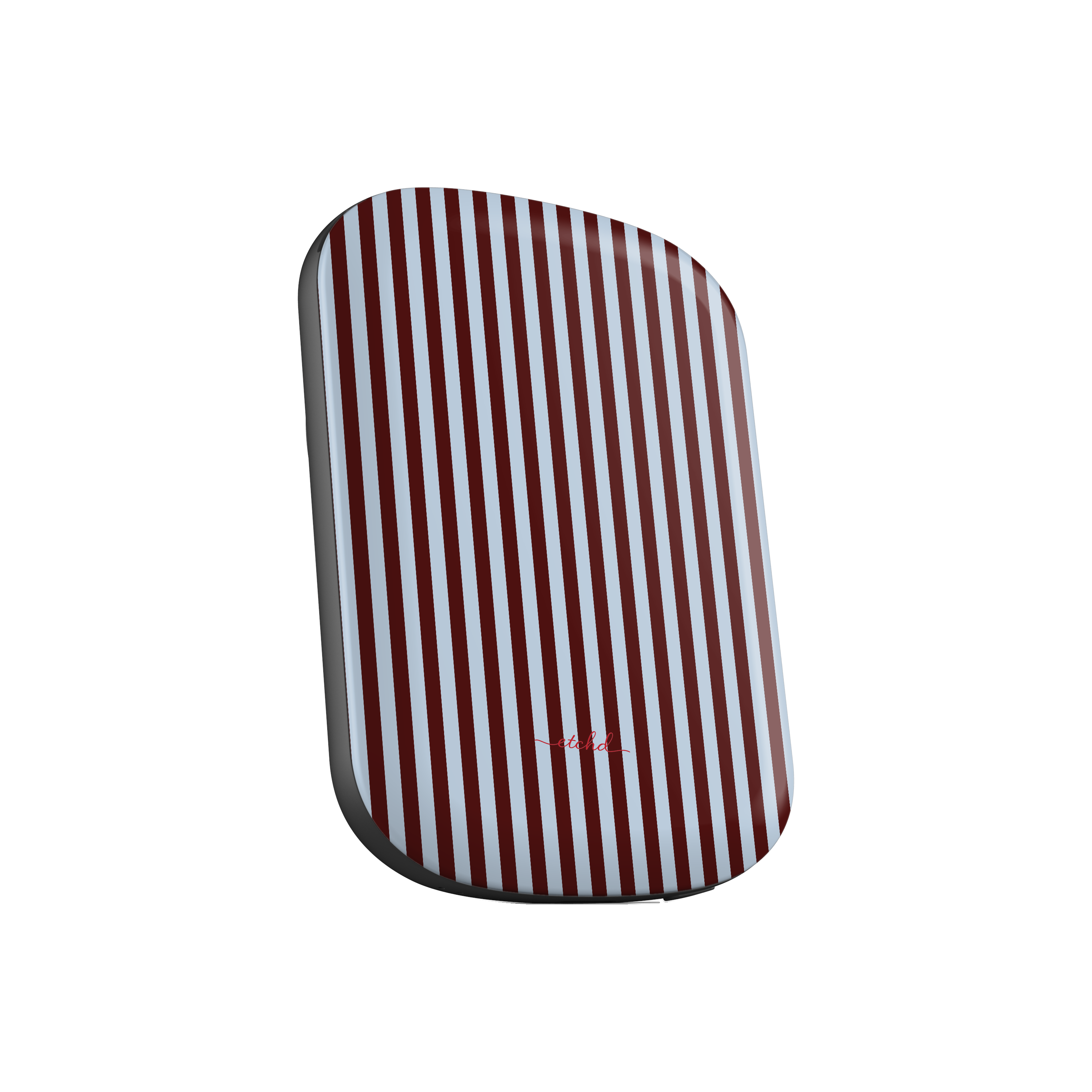 Blue & Cherry Striped Magnetic Powerbank by etchd, view 2