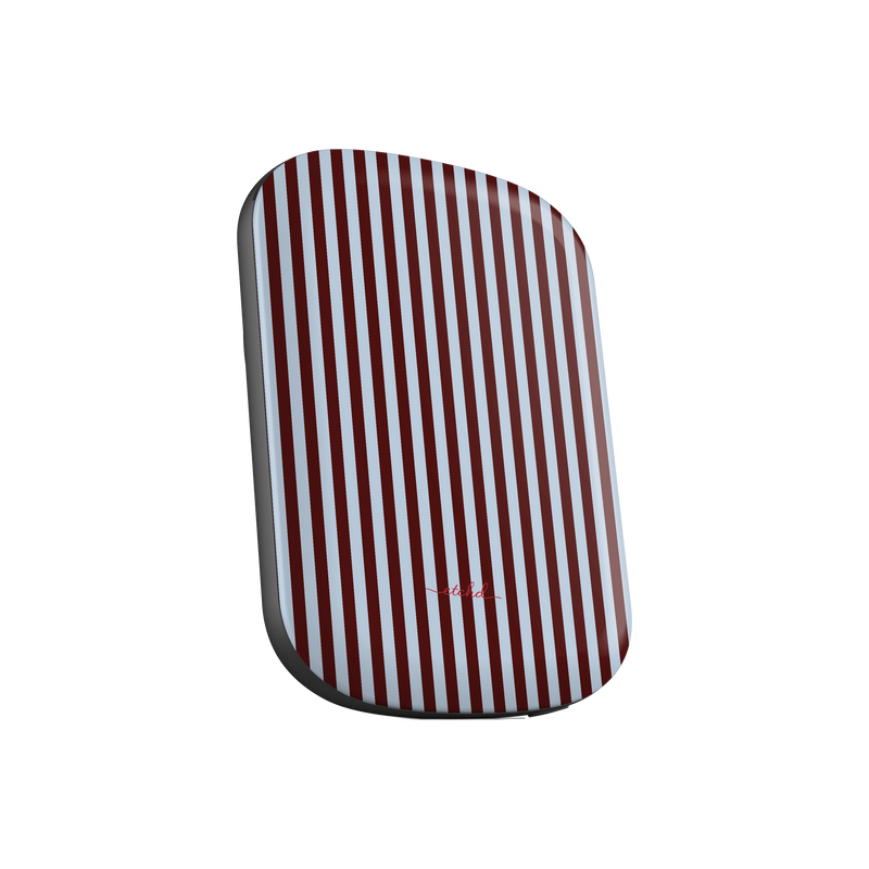 Blue & Cherry Striped Magnetic Powerbank by etchd, view 2