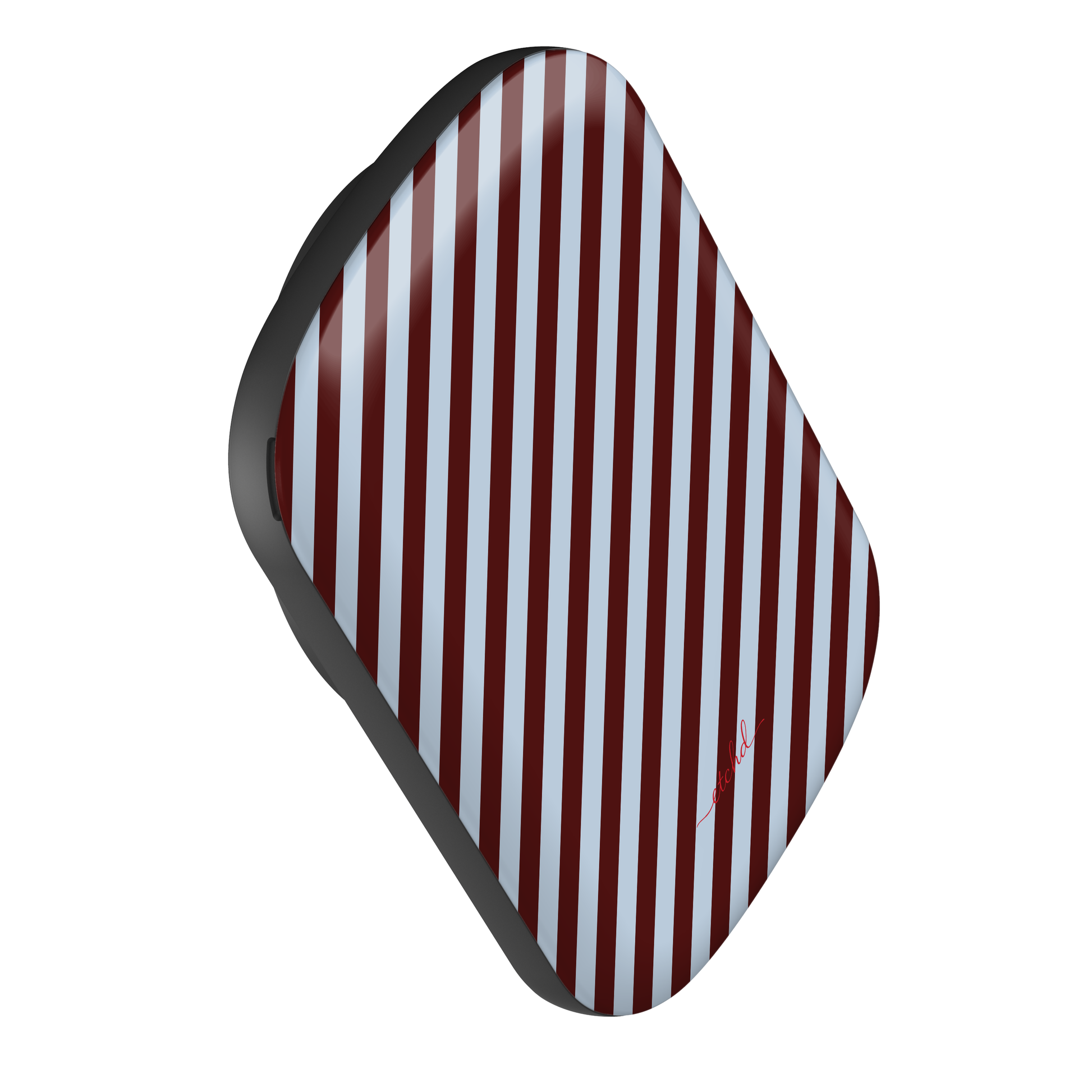 Blue & Cherry Striped Diagonal Batería externa magnética de etchd, vista 3