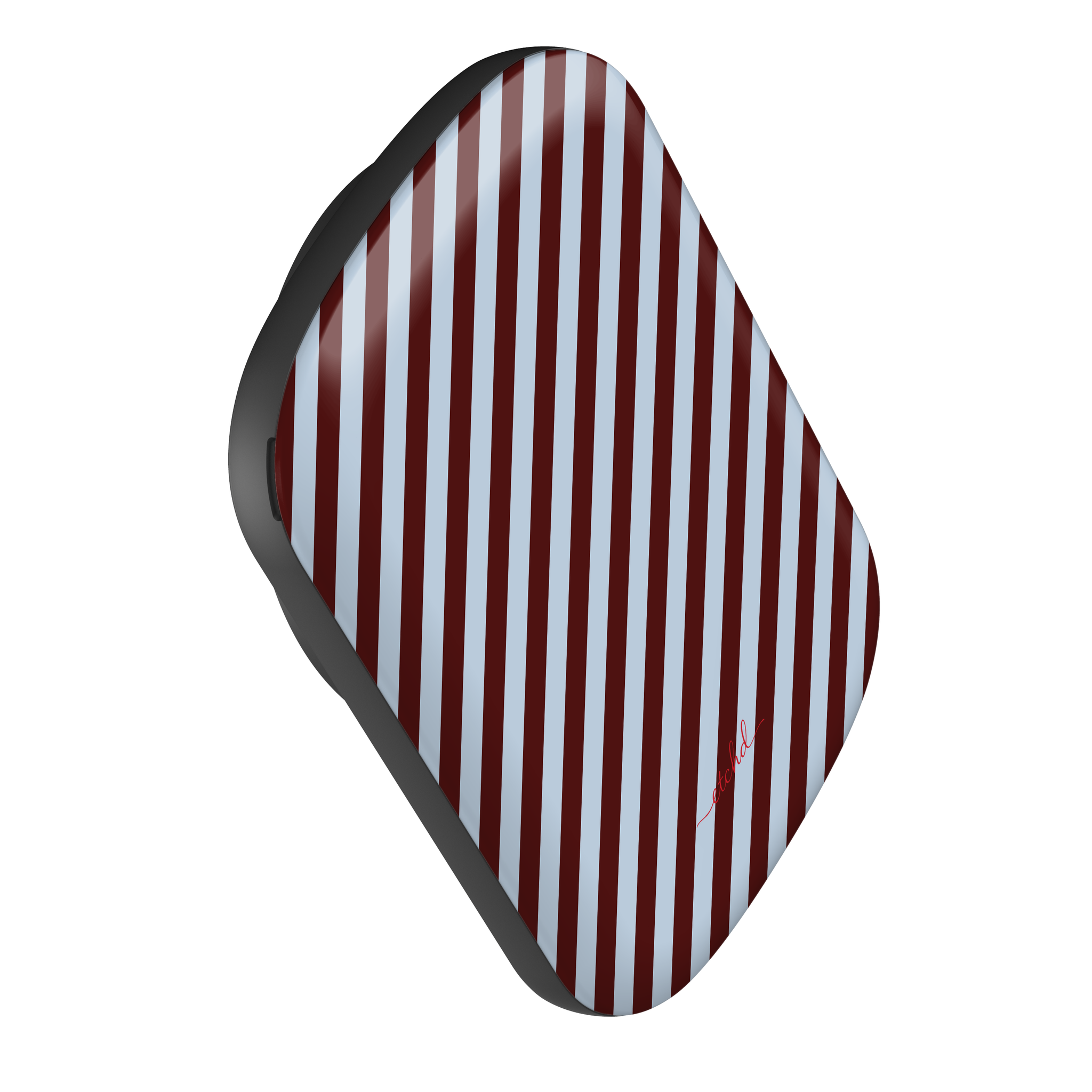 Blue & Cherry Striped Diagonal Batería externa magnética de etchd, vista 3