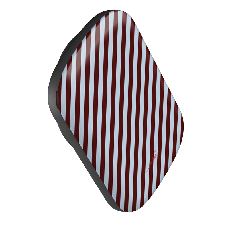Blue & Cherry Striped Diagonal Batería externa magnética de etchd, vista 3