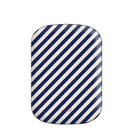 Navy & Cream Striped Diagonal Batería externa magnética