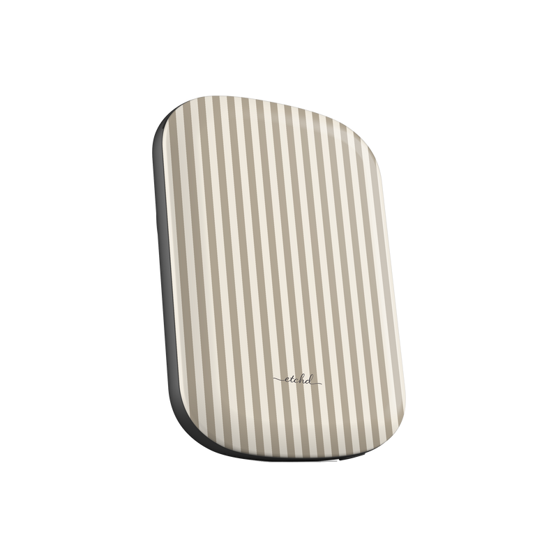Neutral Striped Magnetic Powerbank by etchd, view 2