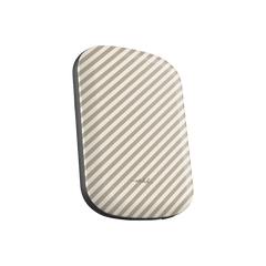 Neutral Striped Diagonal Magnetic Powerbank by etchd, view 2
