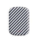 Navy & White Striped Diagonal Powerbank magnetico