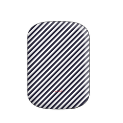 Navy & White Striped Diagonal Magnetic Powerbank by etchd