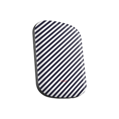Navy & White Striped Diagonal Magnetic Powerbank by etchd, view 2
