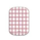 Pink & White Gingham Batería externa magnética
