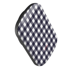 White & Navy Gingham Magnetic Powerbank by etchd, view 3