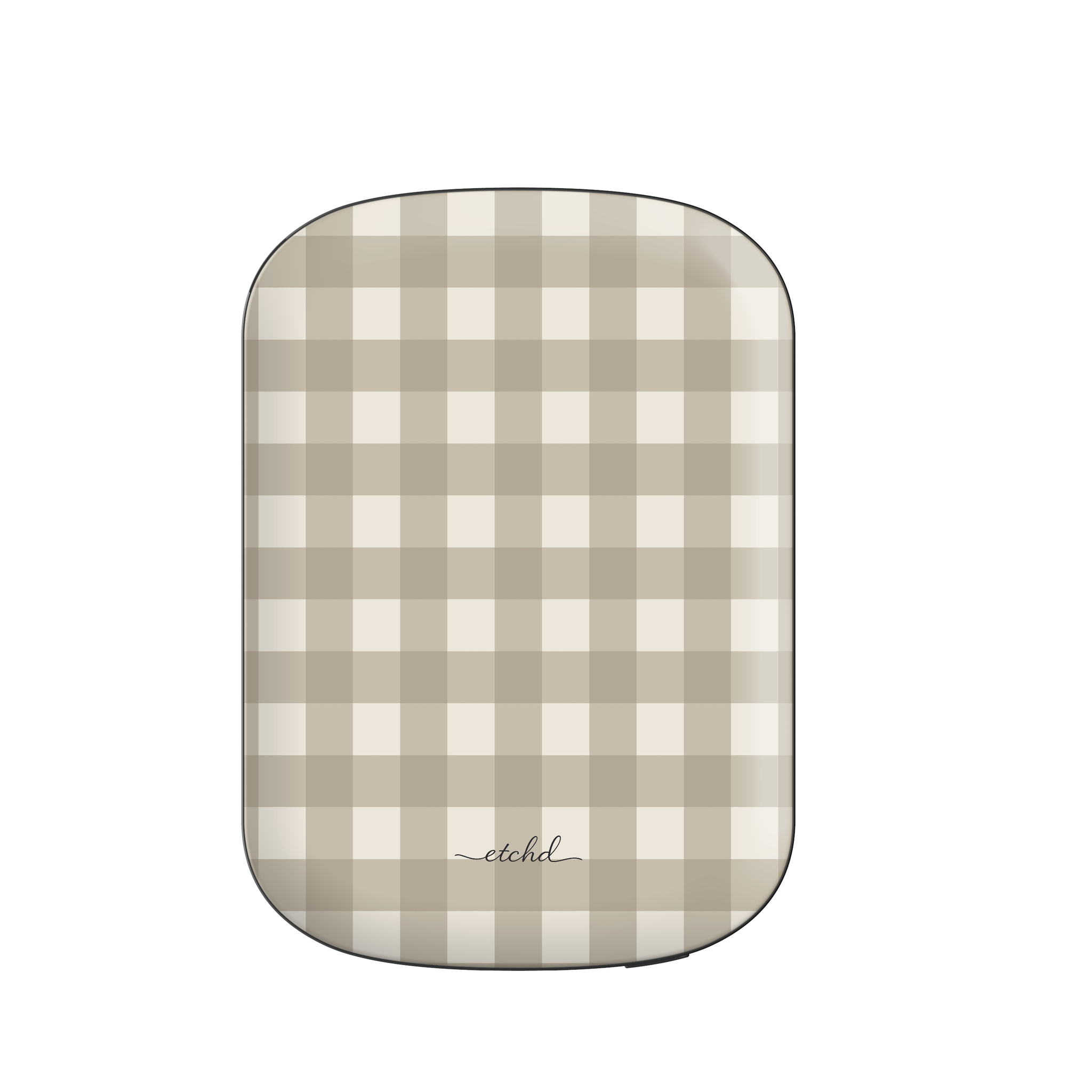 Neutral Gingham Powerbank magnetico di etchd