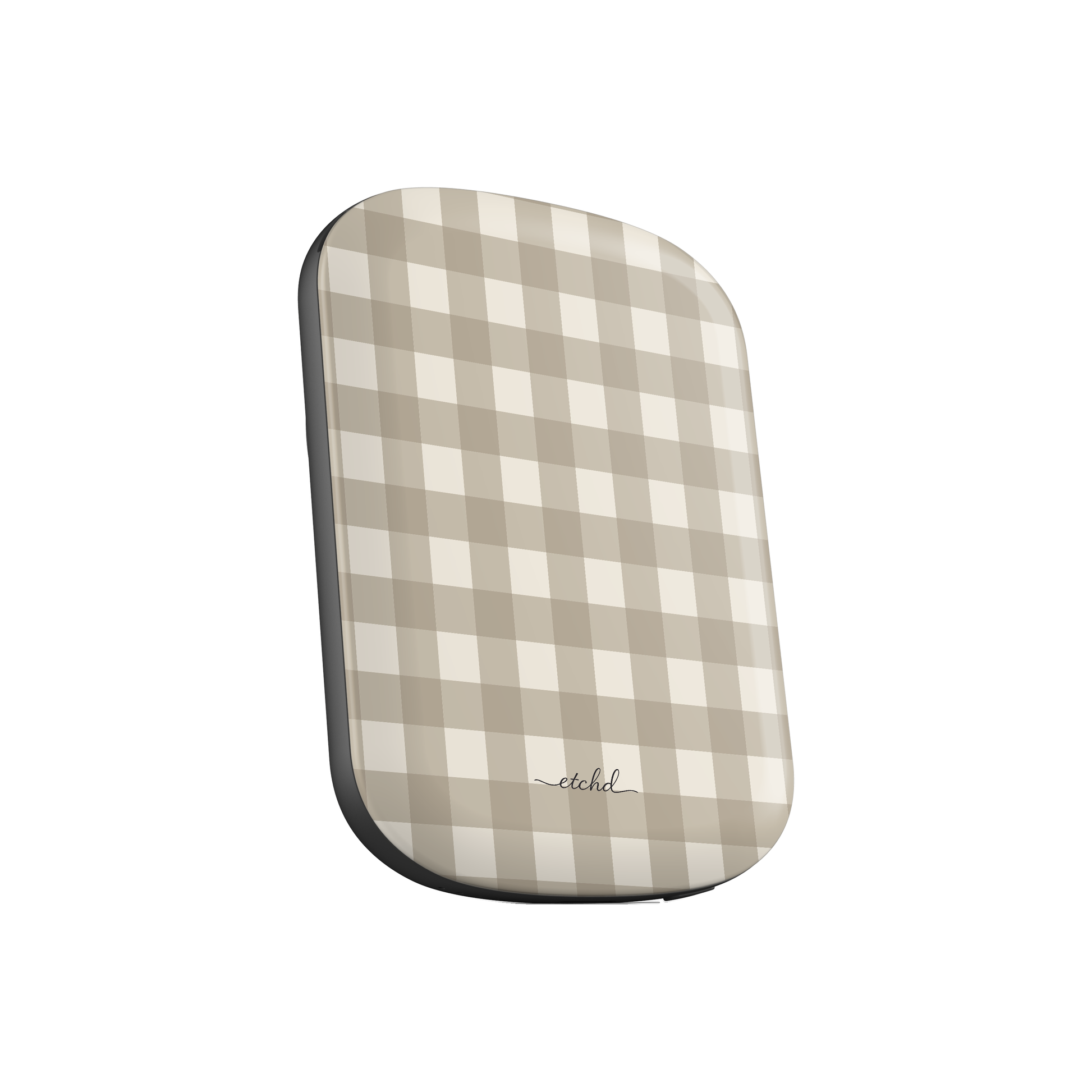 Neutral Gingham Powerbank magnetico di etchd, vista 2