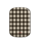 Cream & Brown Gingham Powerbank magnetico