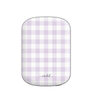 Lilac & White Gingham Batería externa magnética
