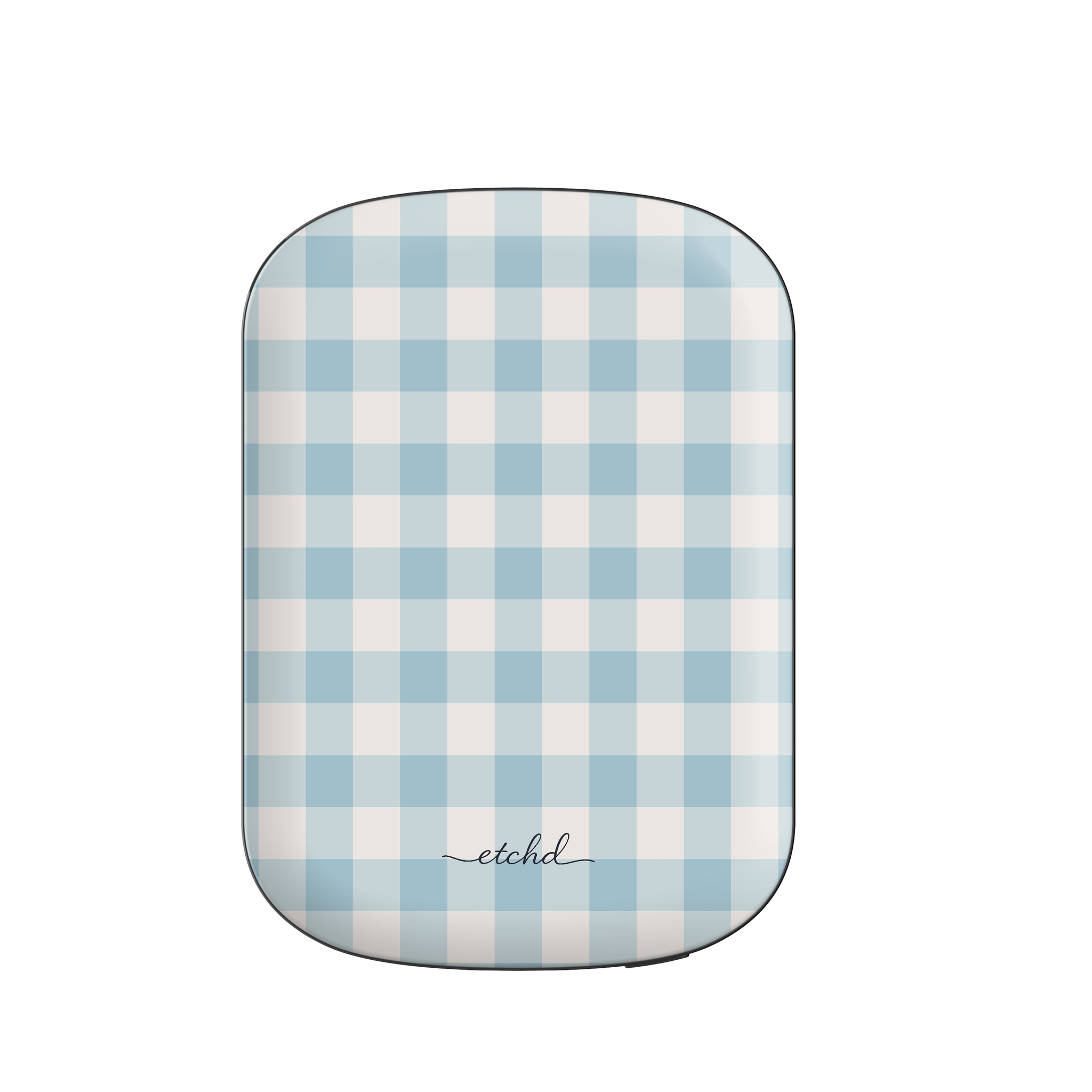 Cornflower & White Gingham Batería externa magnética de etchd