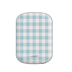 Cornflower & White Gingham Batería externa magnética de etchd