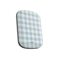 Cornflower & White Gingham Batería externa magnética de etchd, vista 2