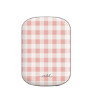 Blush & White Gingham Powerbank magnetico