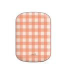 Coral & Cream Gingham Powerbank magnetico