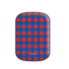 Cobalt & Poppy Gingham Batería externa magnética de etchd